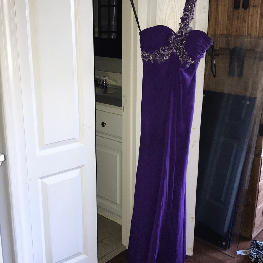 Purple prom dress